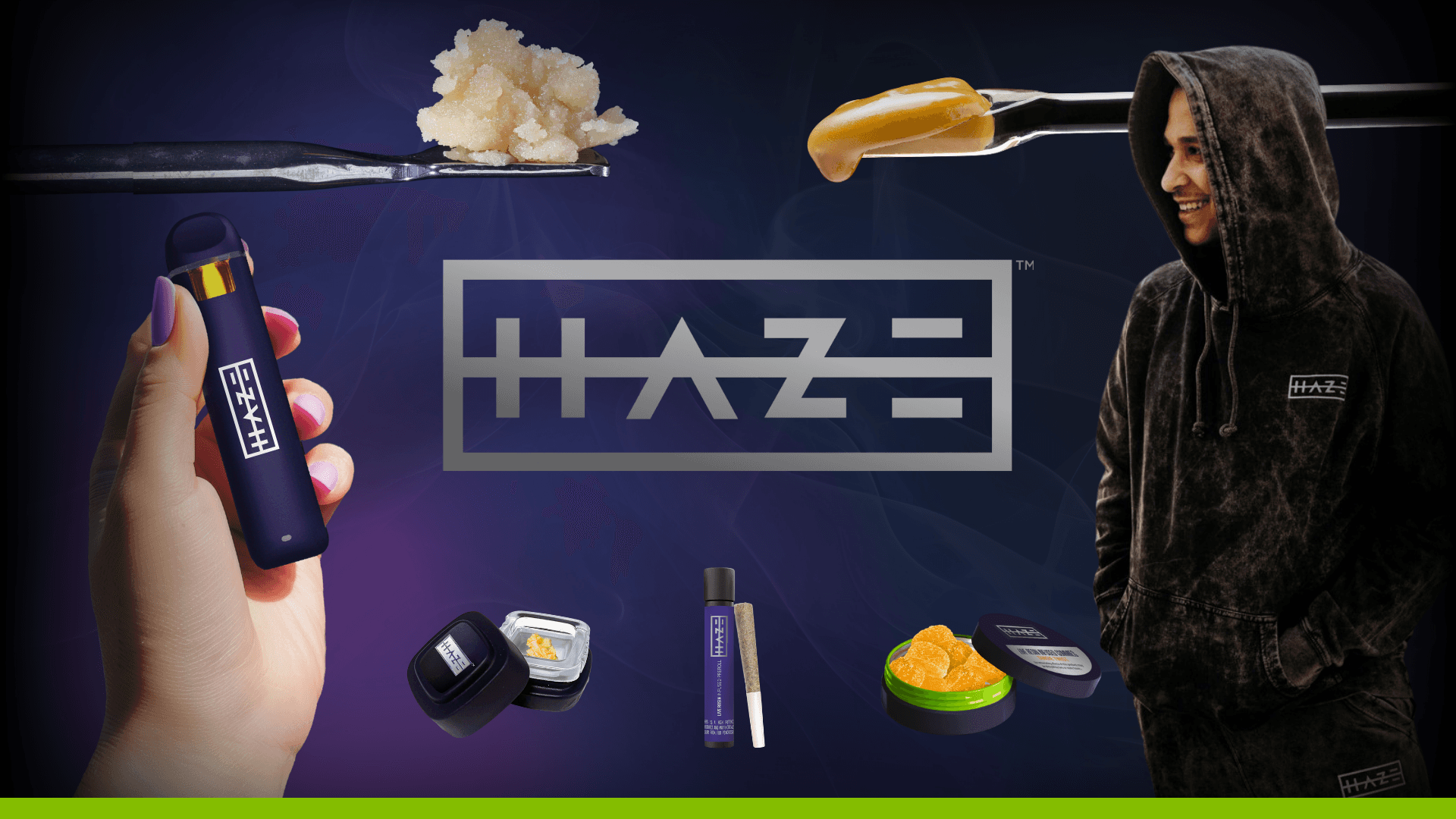 HAZE cannabis concentrates, vapes and live rosin pre-rolls at Ayr Wellness