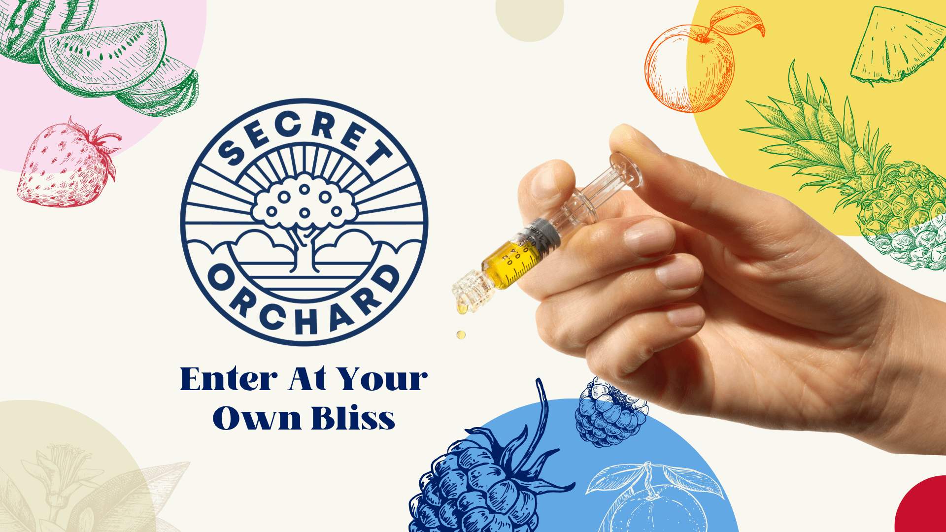 Secret Orchard fruit-forward cannabis vapes and distillate at Ayr Wellness