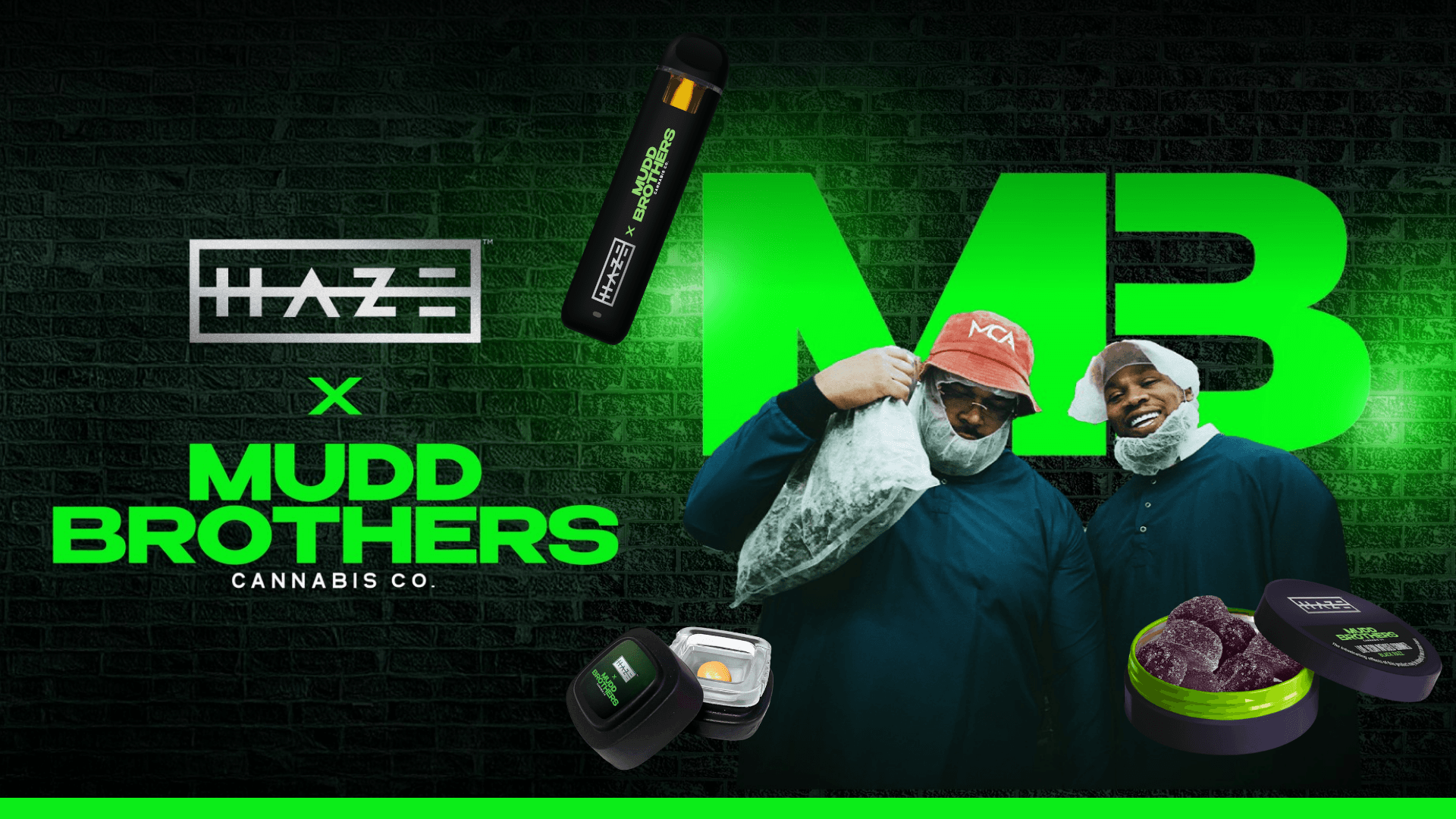HAZE x Mudd Brothers cannabis concentrates and infused pre-rolls at Ayr Wellness