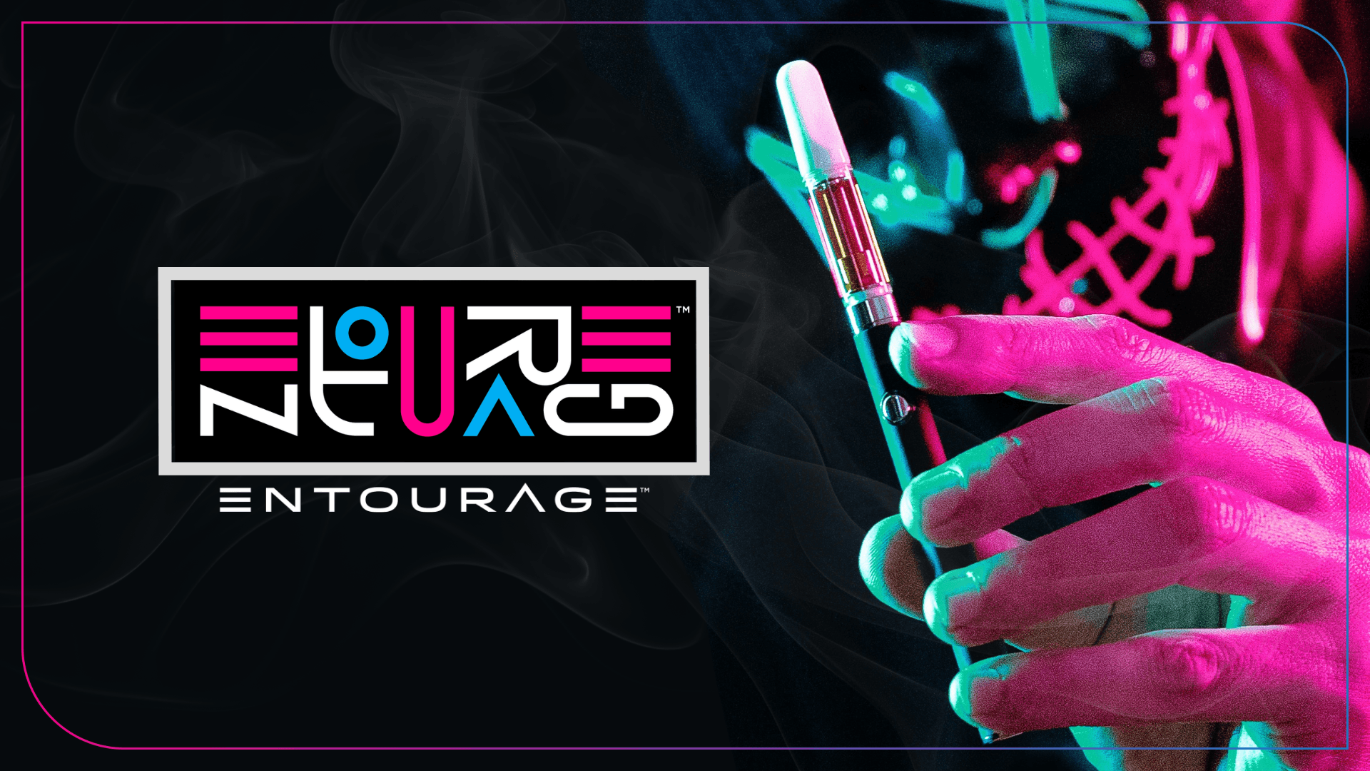Entourage terpene-blended cannabis vape cartridges at Ayr Wellness